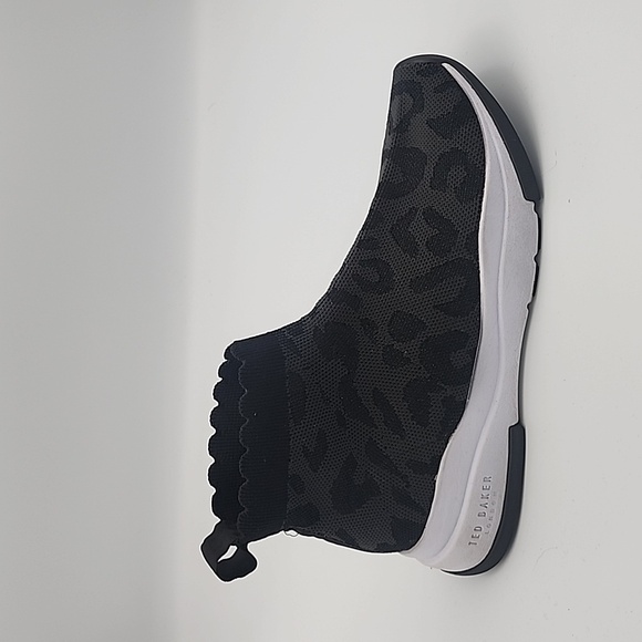 Ted Baker London Shoes - TED BAKER - LONDON Cheetah Print Knit Sock Boots/Hightop Sneakers, size 8